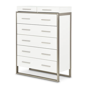 Marquee - 7-Drawer Chest - Cloud White - R&R Furniture Gallery (Fountain Valley, CA)