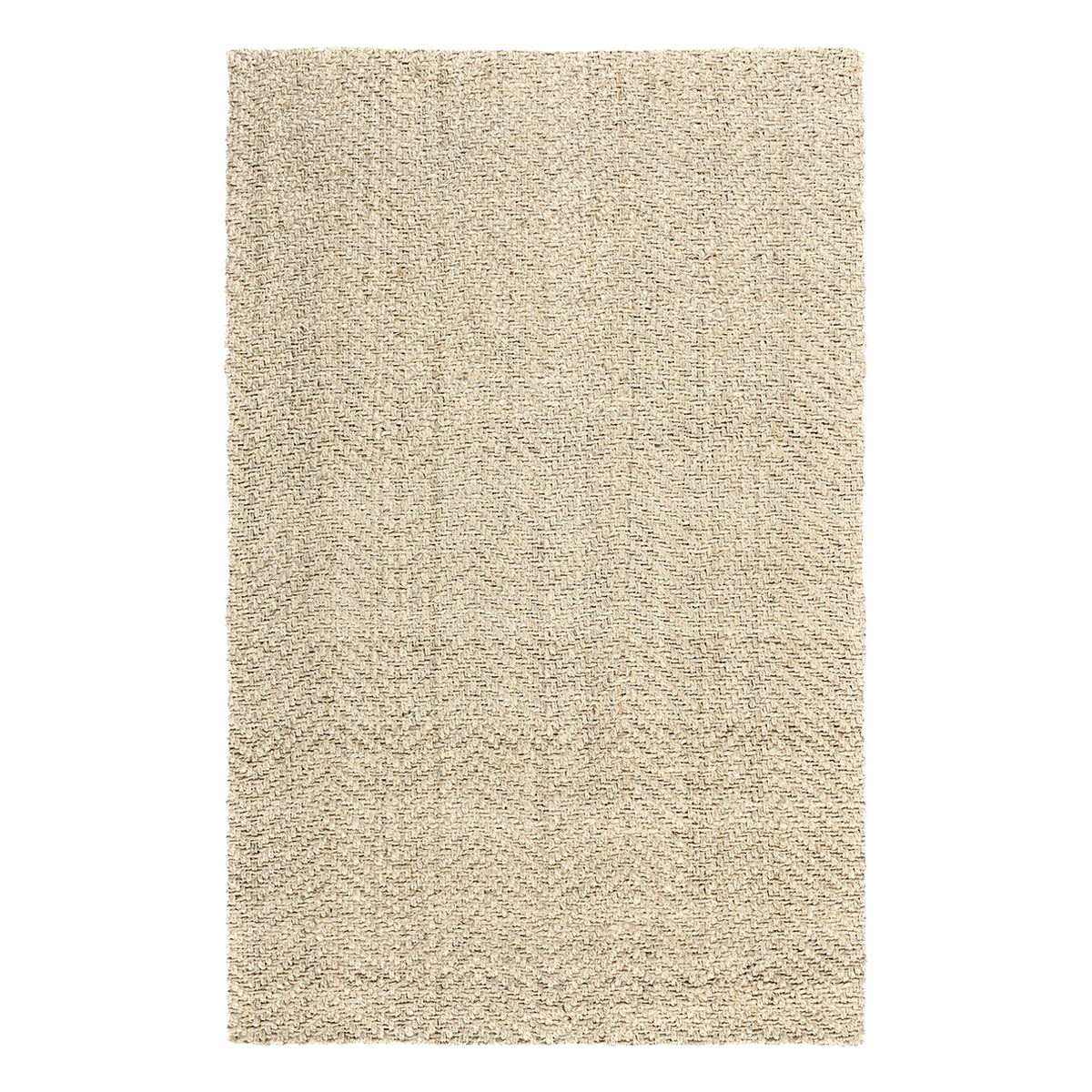 Classic Home herringbone jute rug with natural earthy tones, showcasing a textured woven area rug design.