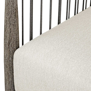 Borneo - Outdoor Lounge Chair - White / Dark Gray