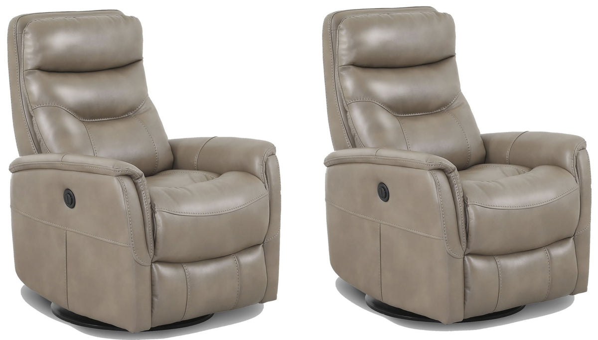 Gemini - Power Swivel Glider Recliner (Set of 2) - R&R Furniture Gallery (Fountain Valley, CA)