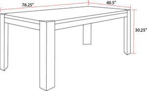 Cedar Fork - Dining Table With 6 Ladderback Chairs - Smoked Arabica