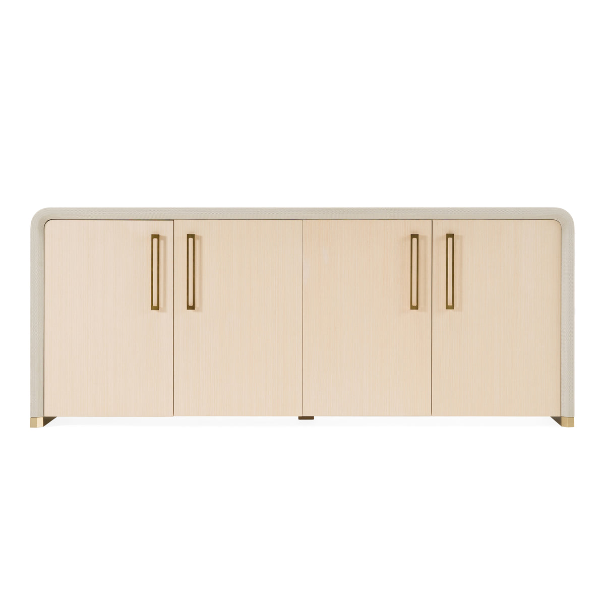 Florence - Modern Beige Leatherette + Gold Buffet
