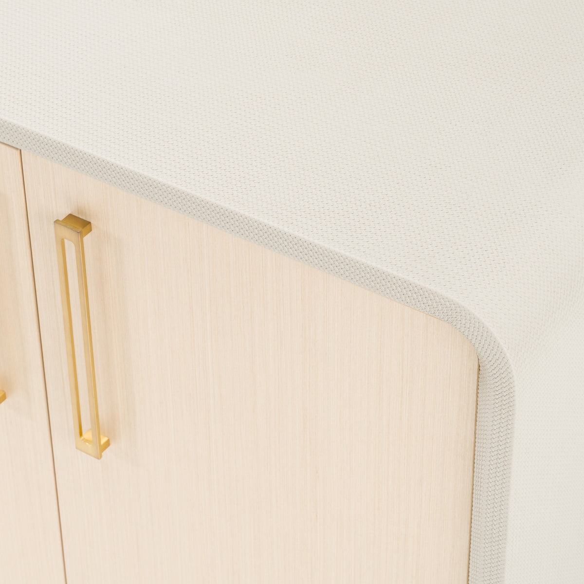 Florence - Modern Beige Leatherette + Gold Buffet — view 4