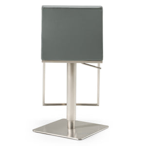 Folsum - Modern Grey Adjustable Bar Stool — view 3