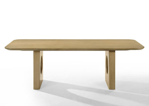 Oshana - Modern White Oak Dining Set — view 2