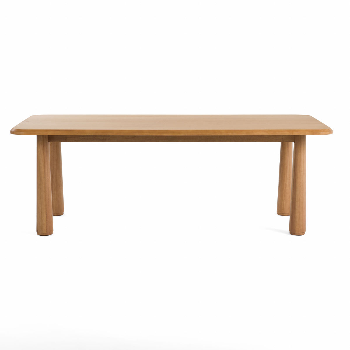 Rhea - Modern 87" Natural Acacia Rectangular Dining Table — view 3