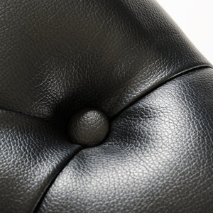 Silvie Modern Black Leatherette Dining Chair — view 5