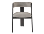 Washington - Modern Grey Fabric + Ebony Oak Dining Chair (Set of 2)