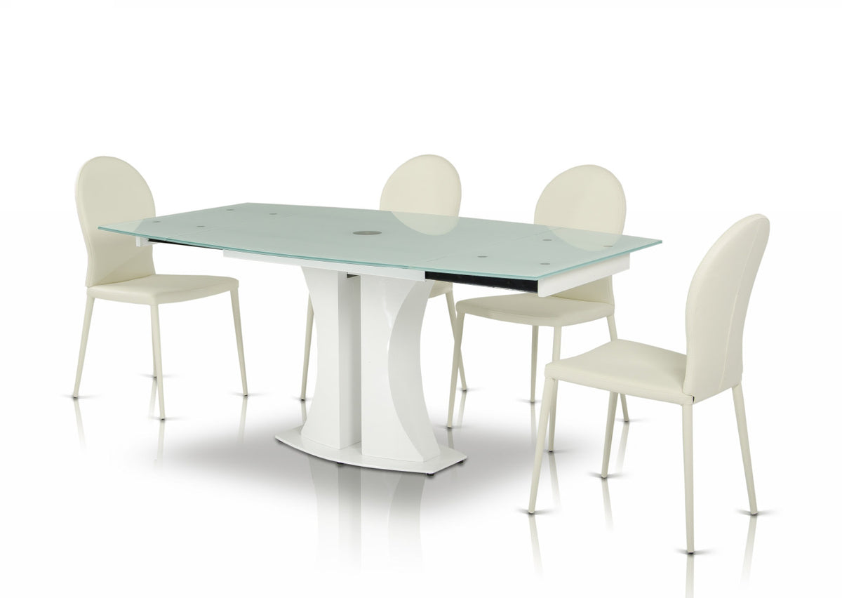 167CH - White Contemporary Modern Dining Chair (Set of 2) — view 5