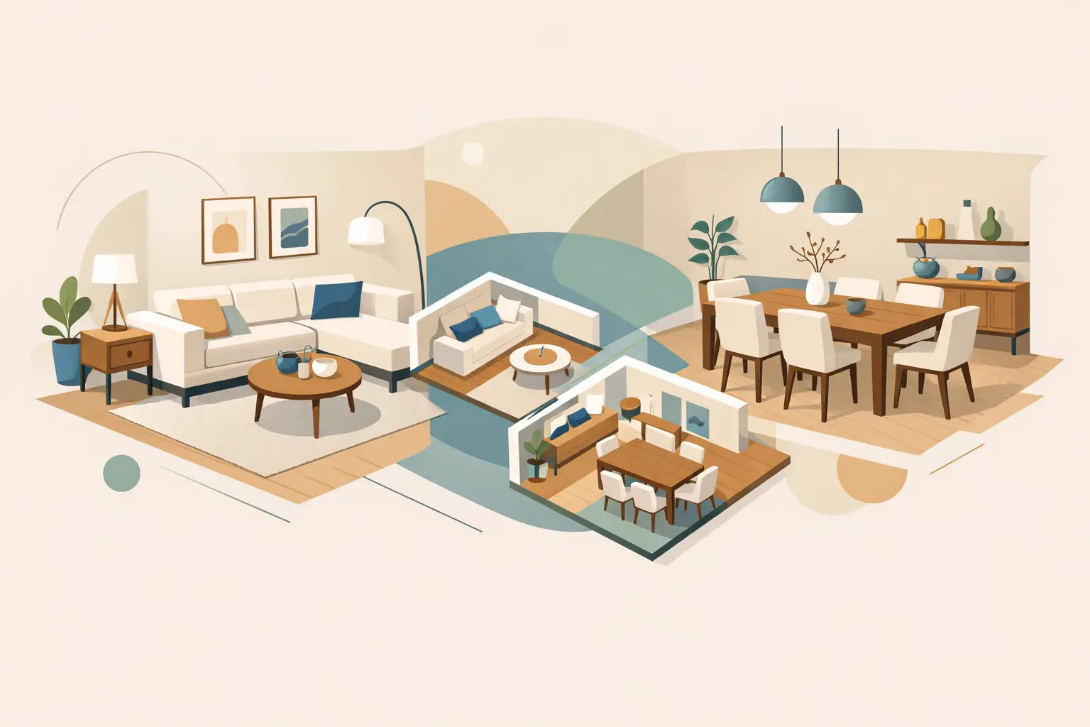 How to Layout a Dining Room Living Room