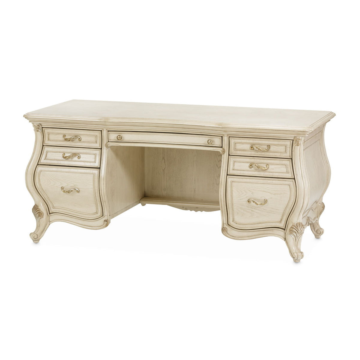 Catalog example: Platine de Royale - Desk - Champagne at R&R Furniture Gallery