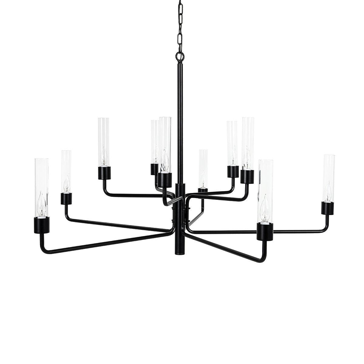Catalog example: Madeline - Chandelier - Matte Black at R&R Furniture Gallery