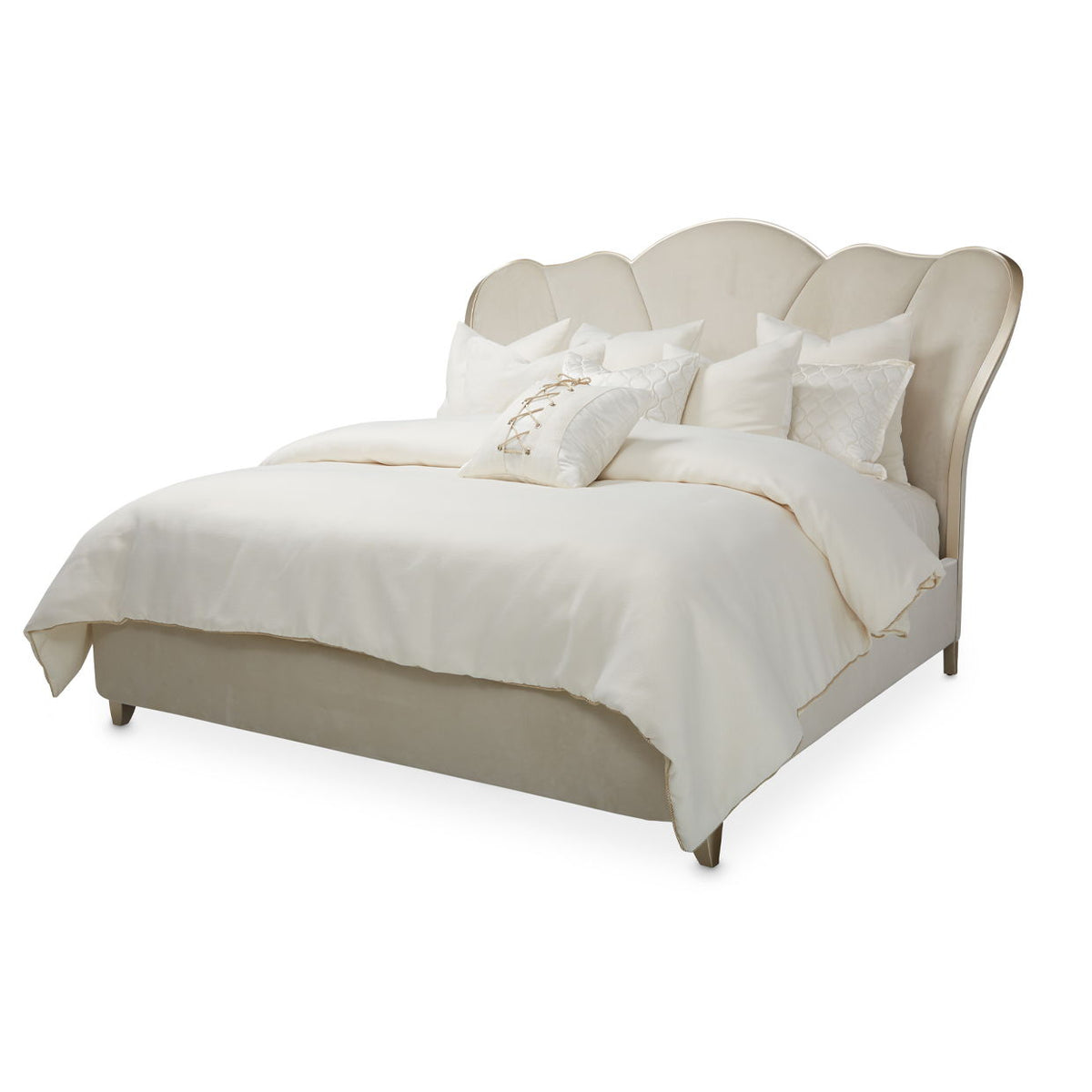 Catalog example: Villa Cherie - Channel Tufted Bed at R&R Furniture Gallery