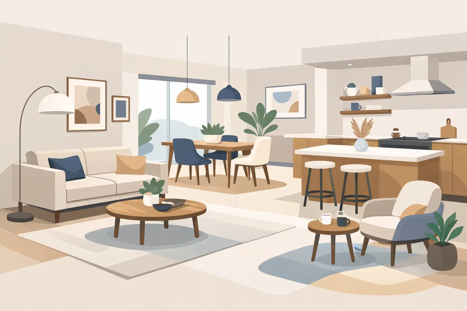 How to Furnish Open Concept Living Spaces