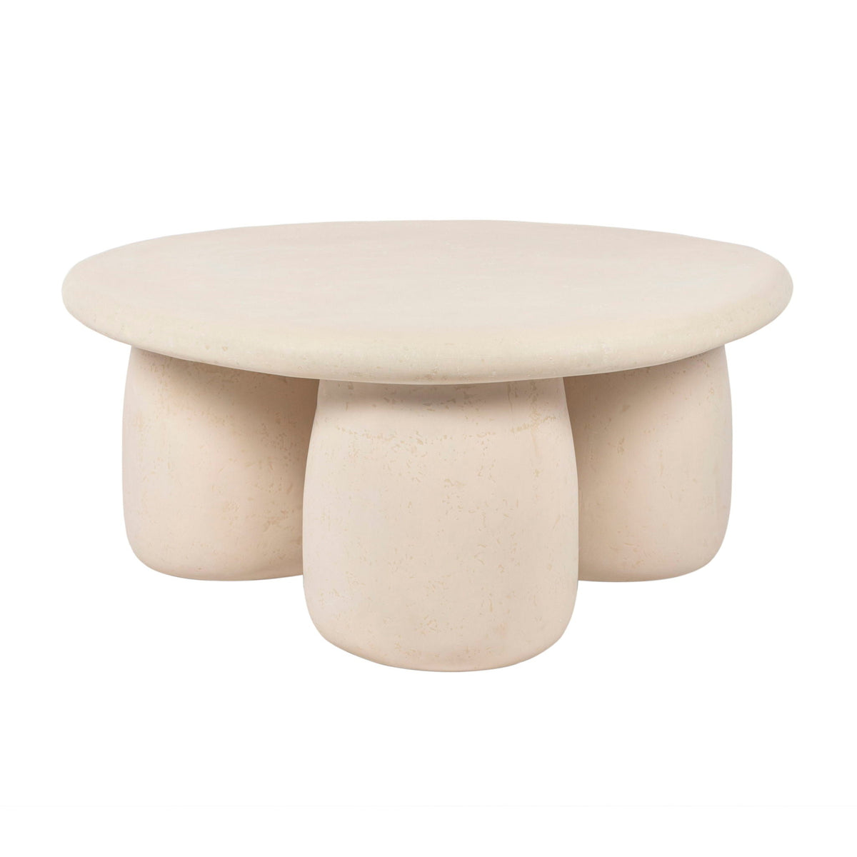Rahul Round Coffee Table in Cream from R&R Furniture Gallery's catalog
