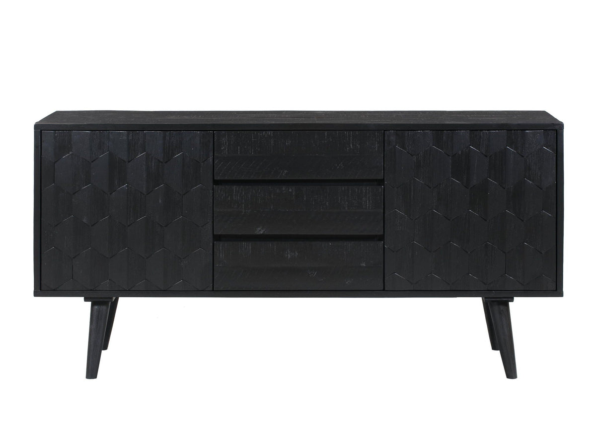 Valentina - Buffet - Black — real catalog photo from R&R Furniture Gallery