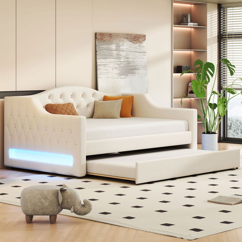 Daybed With LED Belt - R&R Furniture Gallery (Fountain Valley, CA)