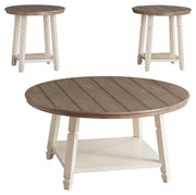 Bolanbrook - Occasional Table Set (Set of 3) - White / Brown / Beige - R&R Furniture Gallery (Fountain Valley, CA)