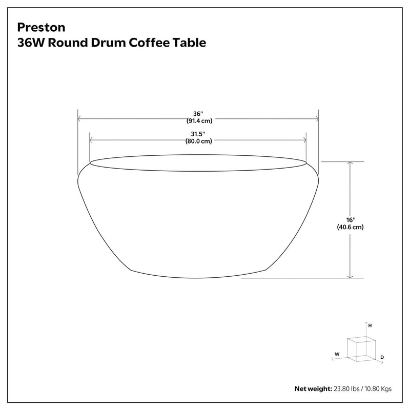 Preston - Coffee Table - Antique Gold - R&R Furniture Gallery (Fountain Valley, CA)