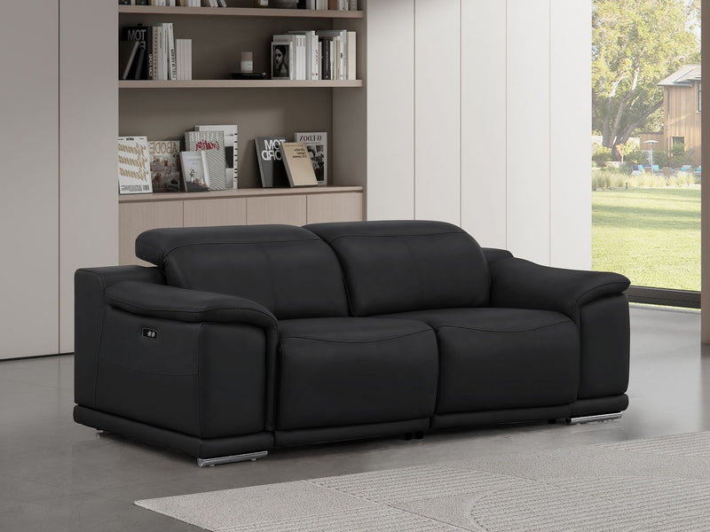 2679 - Genuine Leather Loveseat With Dual Power Recliners - R&R Furniture Gallery (Fountain Valley, CA)