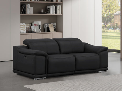 2679 - Genuine Leather Loveseat With Dual Power Recliners - R&R Furniture Gallery (Fountain Valley, CA)