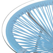 Nusa - Modern Rattan Side Table With Tempered Glass Top - R&R Furniture Gallery (Fountain Valley, CA)