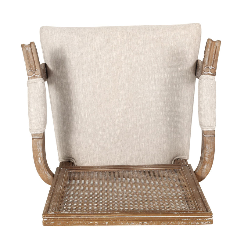 Elegant French Country Style Dining Chair With Cane Backrest - R&R Furniture Gallery (Fountain Valley, CA)