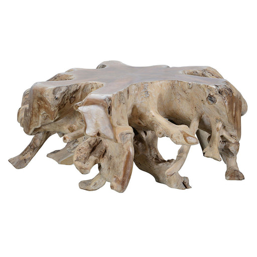 Cypress - Root Coffee Table - Natural White Wash - R&R Furniture Gallery (Fountain Valley, CA)