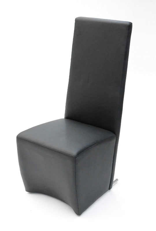 Maud Modern White Leatherette Dining Chair — view 3