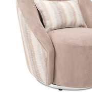 Lucca - Swivel Chair - Silver - R&R Furniture Gallery (Fountain Valley, CA)