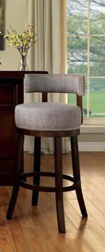 Lynsey - 25" Bar Stool, Light Gray