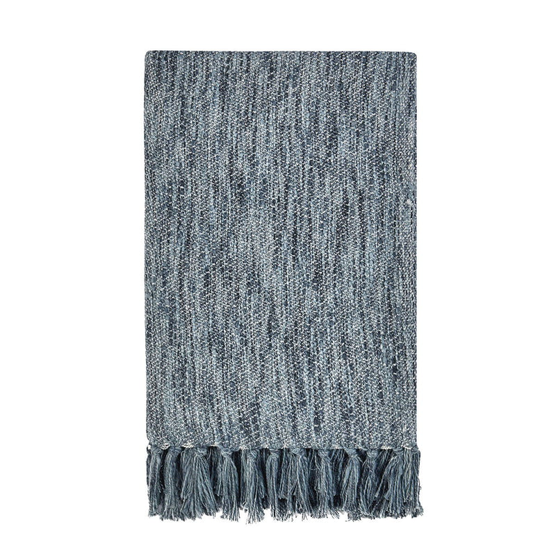 Throws - TC Sharma Throw - Denim Blue - R&R Furniture Gallery (Fountain Valley, CA)