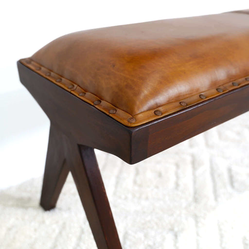 Chad - Bench - Brown / Tan - R&R Furniture Gallery (Fountain Valley, CA)