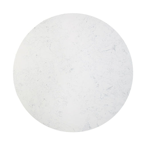 Jaramillo - Round Dining Table With Engineered Marble Top - Engineered Marble Top & Black - R&R Furniture Gallery (Fountain Valley, CA)