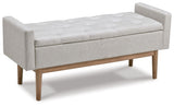 Briarson - Storage Bench - Beige / Brown - R&R Furniture Gallery (Fountain Valley, CA)