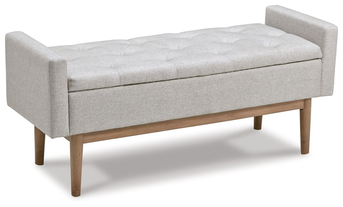 Briarson - Storage Bench - Beige / Brown - R&R Furniture Gallery (Fountain Valley, CA)