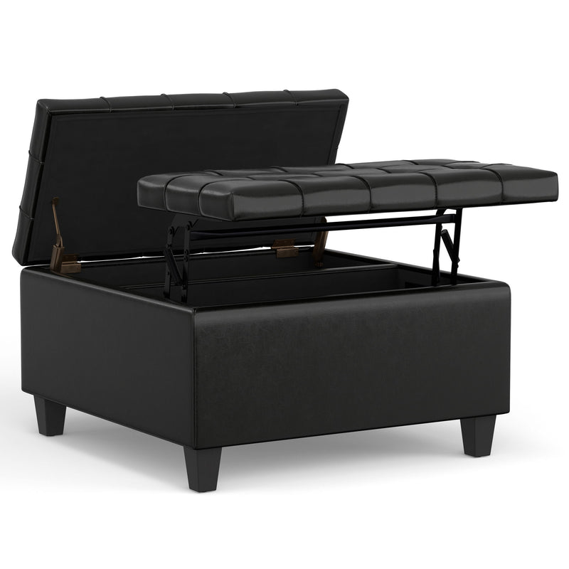 Harrison - Upholstered Coffee Table Storage Ottoman - R&R Furniture Gallery (Fountain Valley, CA)