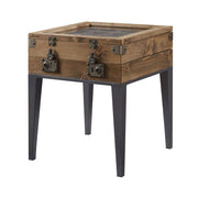 Kolin - Accent Table - Rustic Oak & Matte Gray - R&R Furniture Gallery (Fountain Valley, CA)