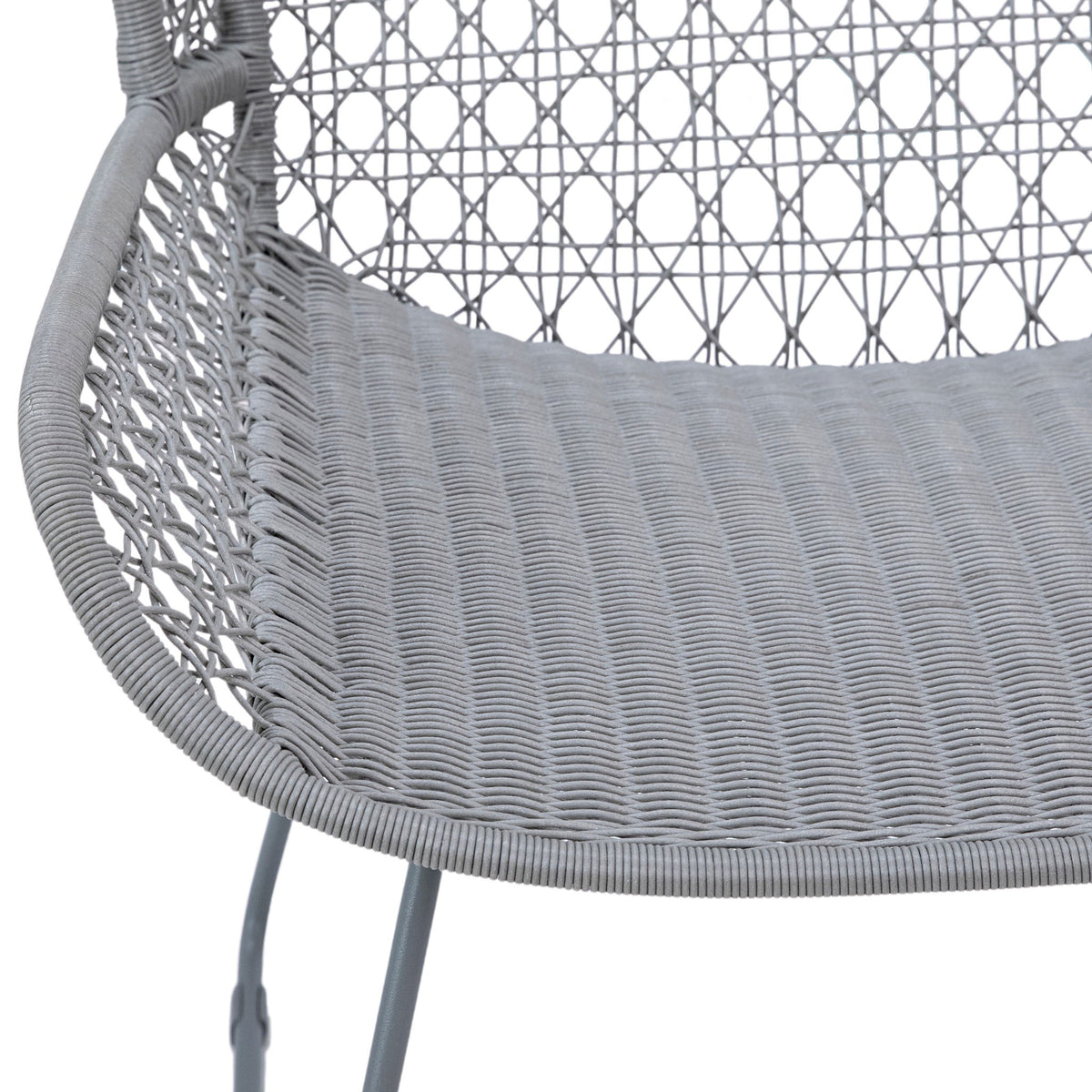 Korina - Outdoor Occasional Chair - Light Gray And Gray