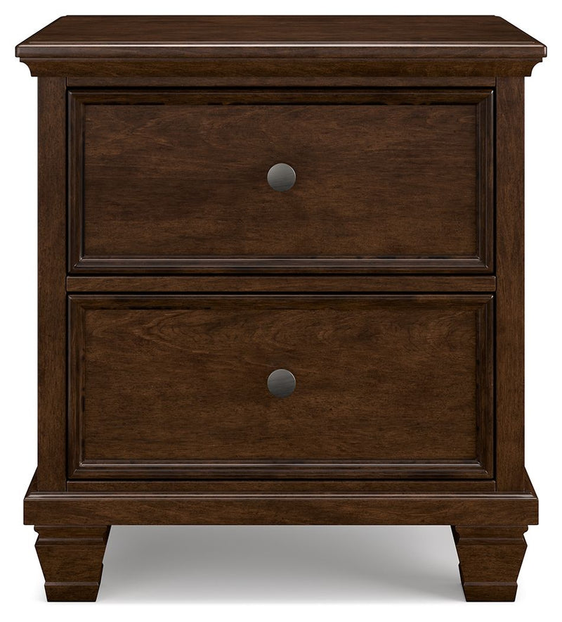 Danabrin - Two Drawer Nightstand - Brown - R&R Furniture Gallery (Fountain Valley, CA)
