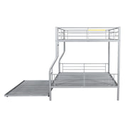 Steel construction bunk bed from DreamHaus featuring sturdy metal frame and two sleeping levels in a modern bedroom setting.