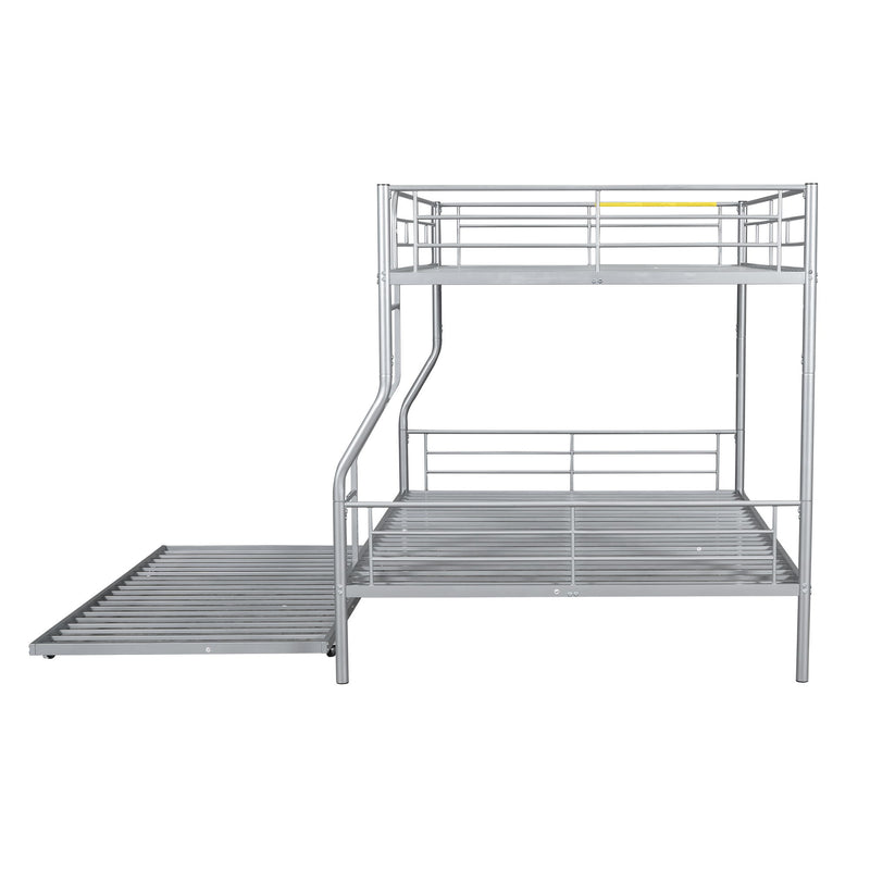 Steel construction bunk bed from DreamHaus featuring sturdy metal frame and two sleeping levels in a modern bedroom setting.