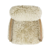 Enchante - New Zealand Sheepskin Accent Arm Chair - Taupe / Natural - R&R Furniture Gallery (Fountain Valley, CA)