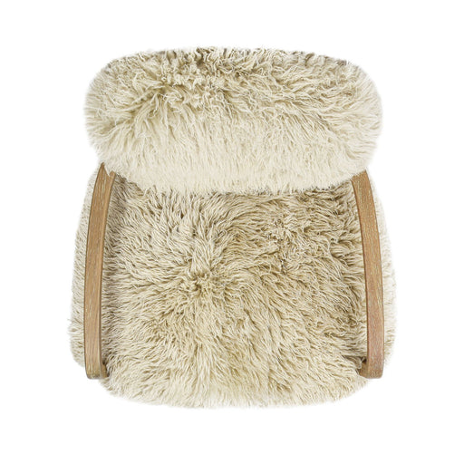 Enchante - New Zealand Sheepskin Accent Arm Chair - Taupe / Natural - R&R Furniture Gallery (Fountain Valley, CA)