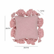 Stone Washed - Cotton Tasseled Pillow - R&R Furniture Gallery (Fountain Valley, CA)