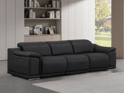 2679 - Genuine Leather Sofa With Dual Power Recliners - R&R Furniture Gallery (Fountain Valley, CA)