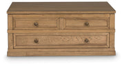 Sharlance - Lift Top Cocktail Table - Light Brown - R&R Furniture Gallery (Fountain Valley, CA)