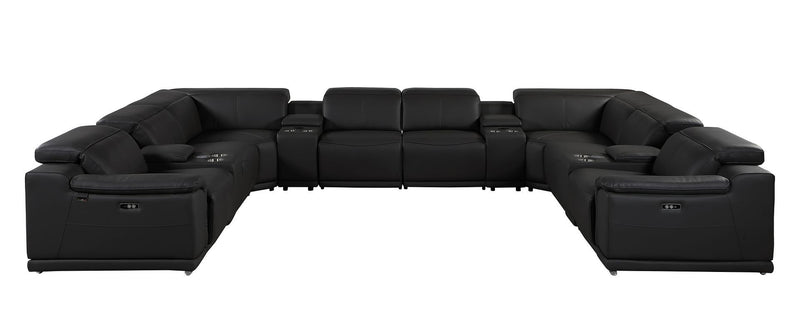 9762 - 12-Piece U Shaped Sectional Sofa With 4 Power Recliners