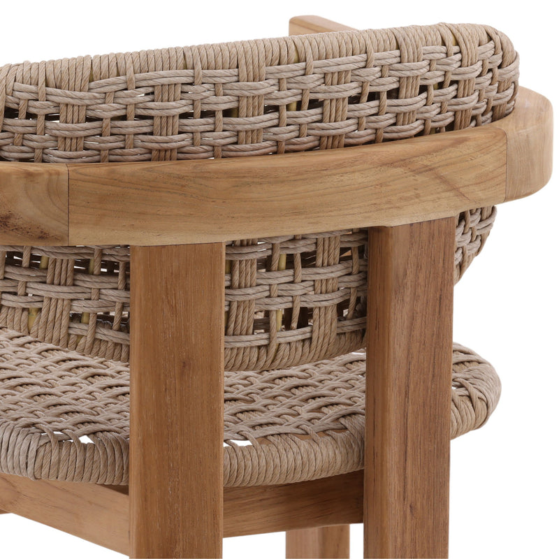 Jovita - Outdoor Dining Chair - Beige And Natural