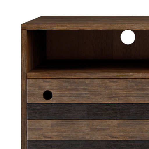 Clarkson - TV Stand - Rustic Natural Aged Brown - R&R Furniture Gallery (Fountain Valley, CA)